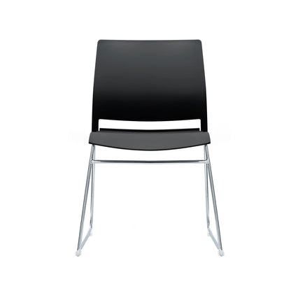 Columbia Meeting Chair/ Visitor Chair with Chrome Frame Black, Grey or White Shells