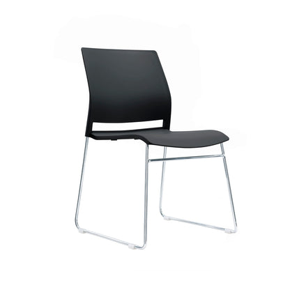 Columbia Meeting Chair/ Visitor Chair with Chrome Frame Black, Grey or White Shells