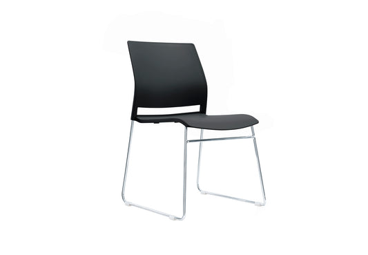 VERSE Meeting Chair/ Visitor Chair with Chrome Frame Black, Grey or White Shells