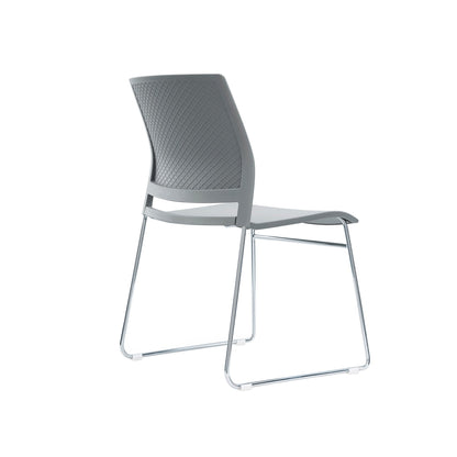 Columbia Meeting Chair/ Visitor Chair with Chrome Frame Black, Grey or White Shells