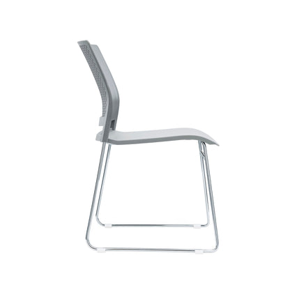 Columbia Meeting Chair/ Visitor Chair with Chrome Frame Black, Grey or White Shells