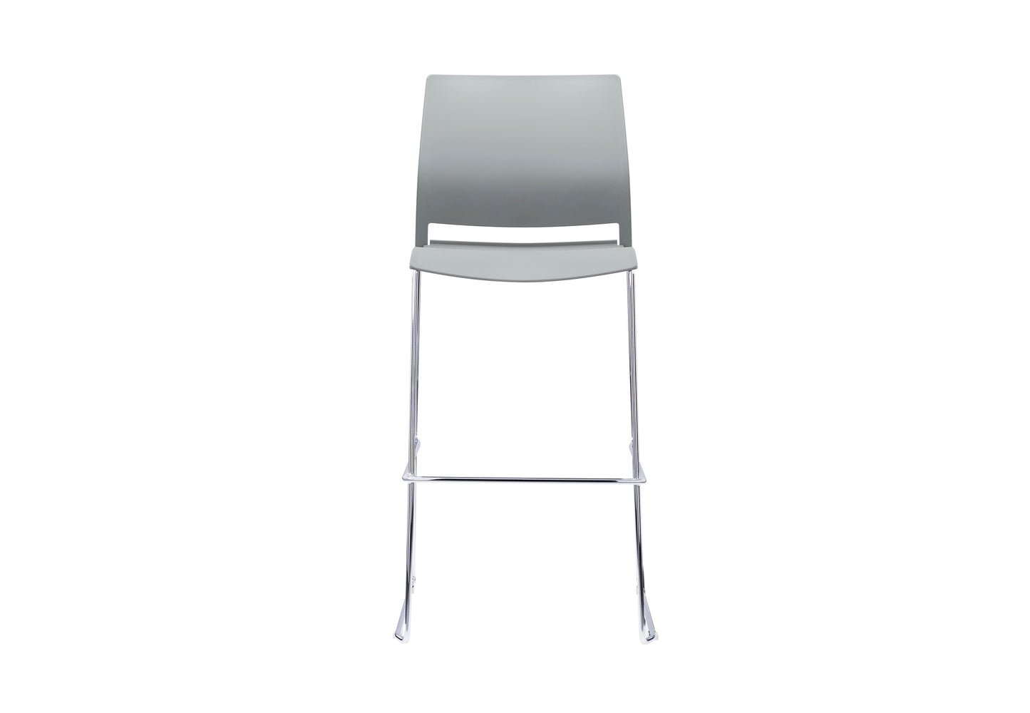 VERSE Stool with Chrome Frame - Black, Grey or White Shells