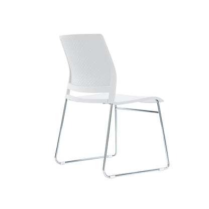 Columbia Meeting Chair/ Visitor Chair with Chrome Frame Black, Grey or White Shells