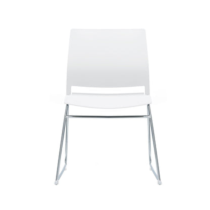 Columbia Meeting Chair/ Visitor Chair with Chrome Frame Black, Grey or White Shells