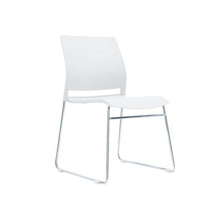 Columbia Meeting Chair/ Visitor Chair with Chrome Frame Black, Grey or White Shells