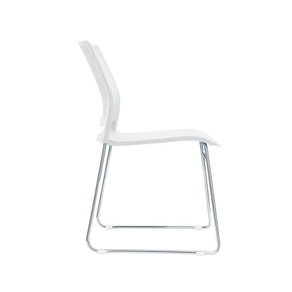Columbia Meeting Chair/ Visitor Chair with Chrome Frame Black, Grey or White Shells