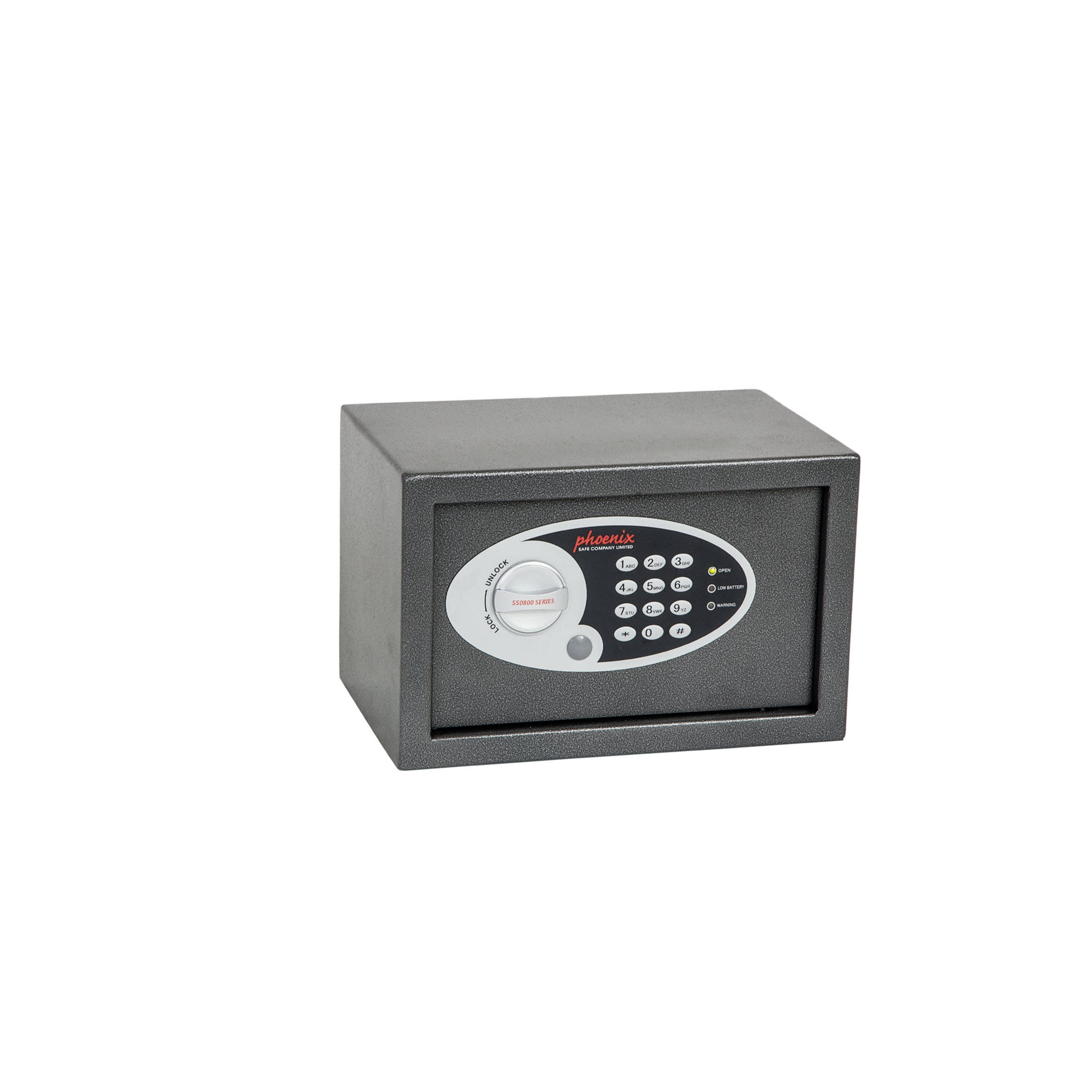 Compact SS0800E Series Steel Safe with Electronic Lock | 10 Litres | Metallic Graphite