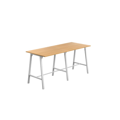 Titan High Maker Rectangular Table (FSC) | 1200 X 1000 | White/Ellmau Beech