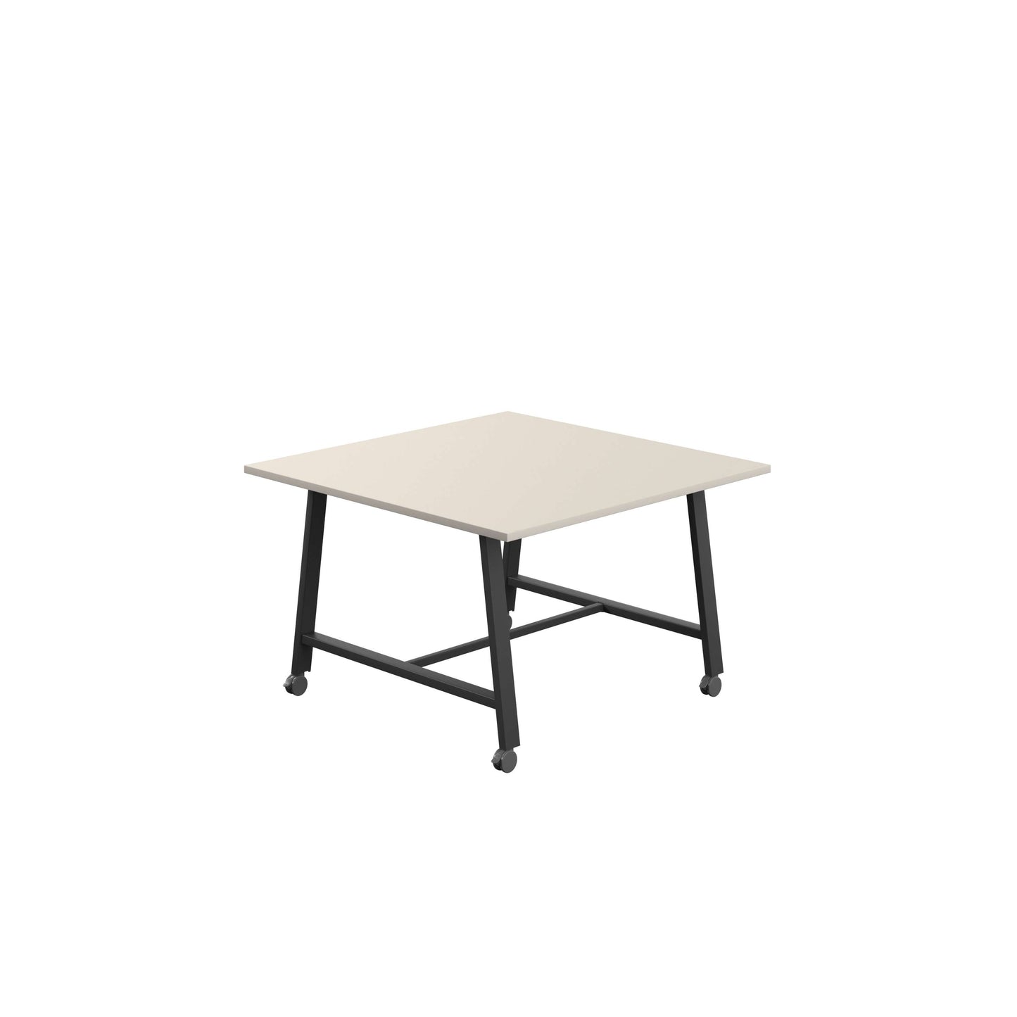 Titan Mobile Low Maker Rectangular Table (FSC) | 1200 X 1000 | Black/Grey