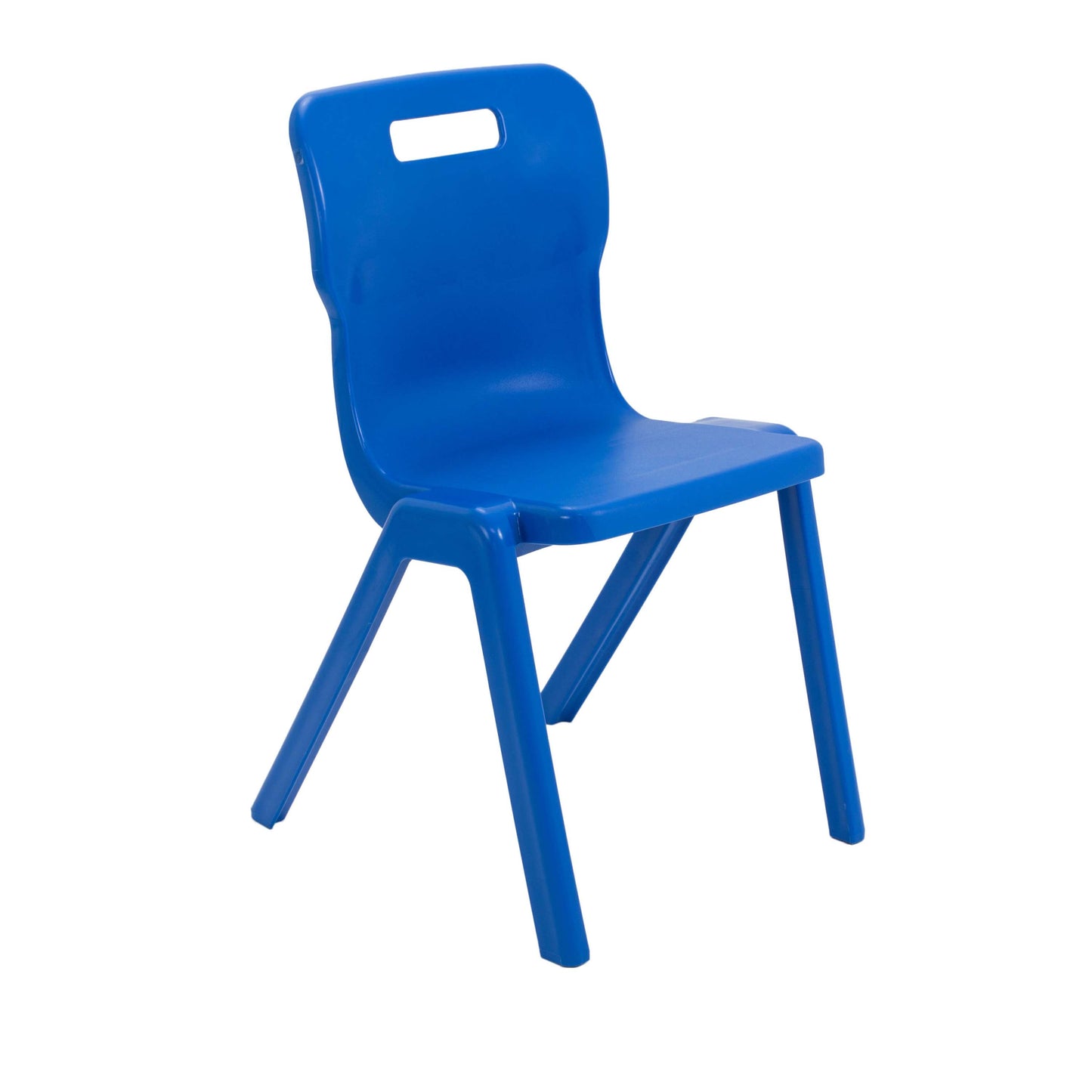 Titan Antibacterial One Piece Chair | Size 6 | Blue