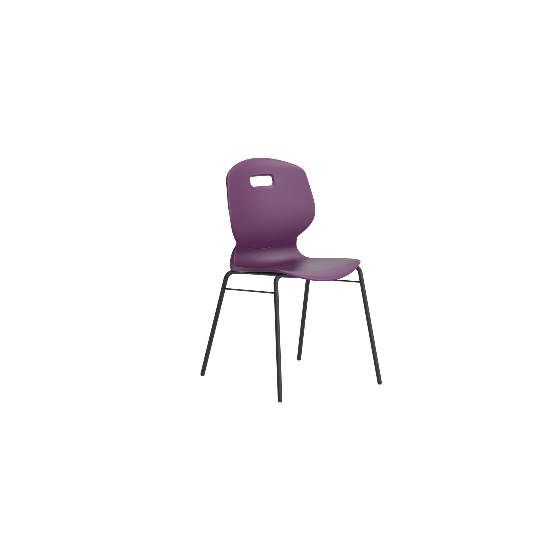 Titan Arc 4 Leg Chair with Brace | Size 6 | Grape