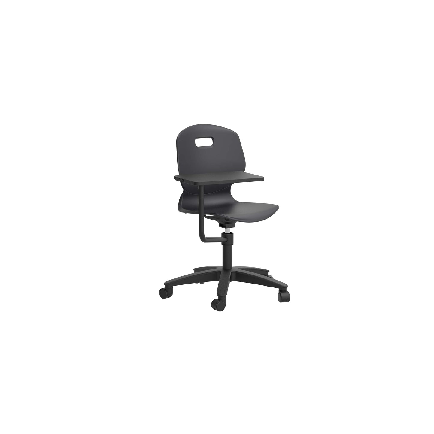 Titan Arc Swivel Tilt Chair with Arm Tablet | Anthracite