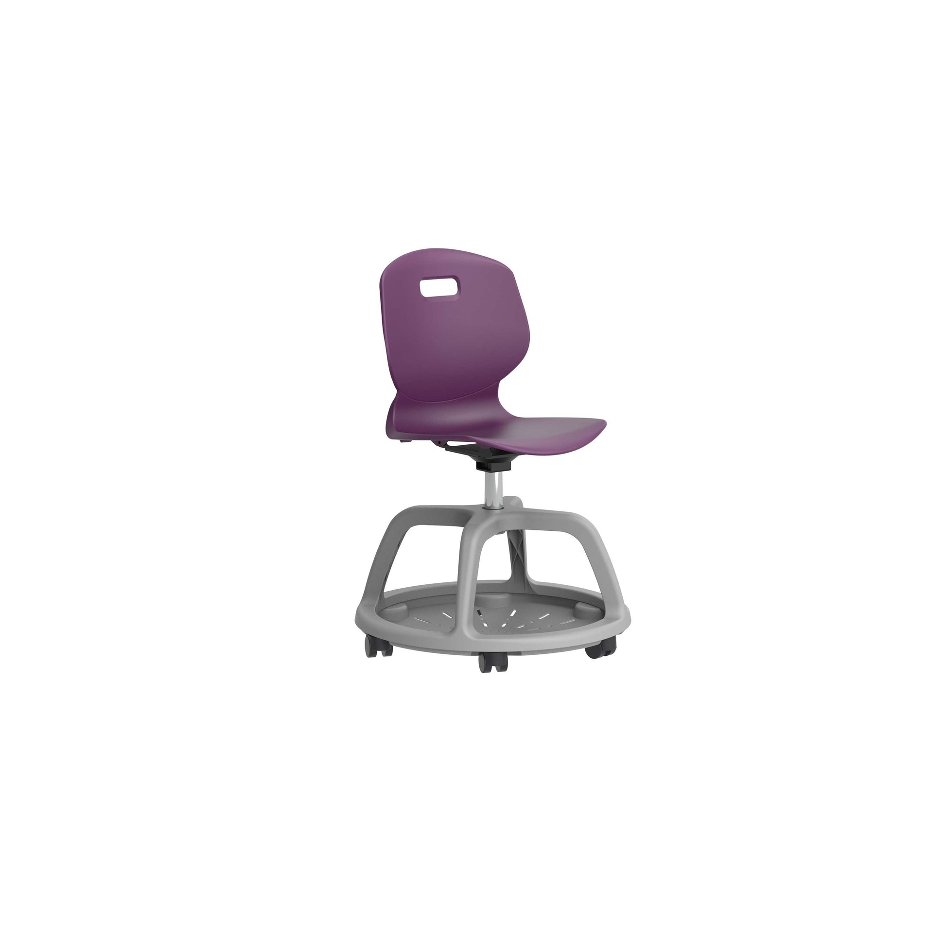 Titan Arc Community Swivel Chair | Grape