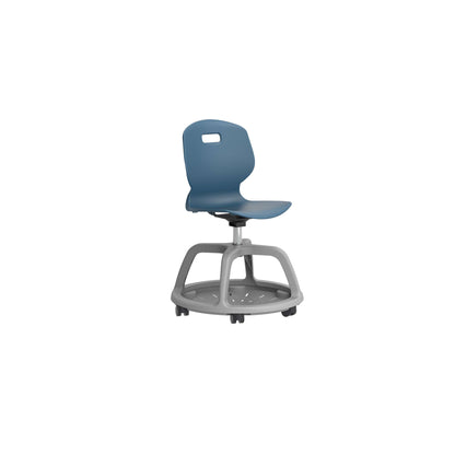 Titan Arc Community Swivel Chair | Steel Blue