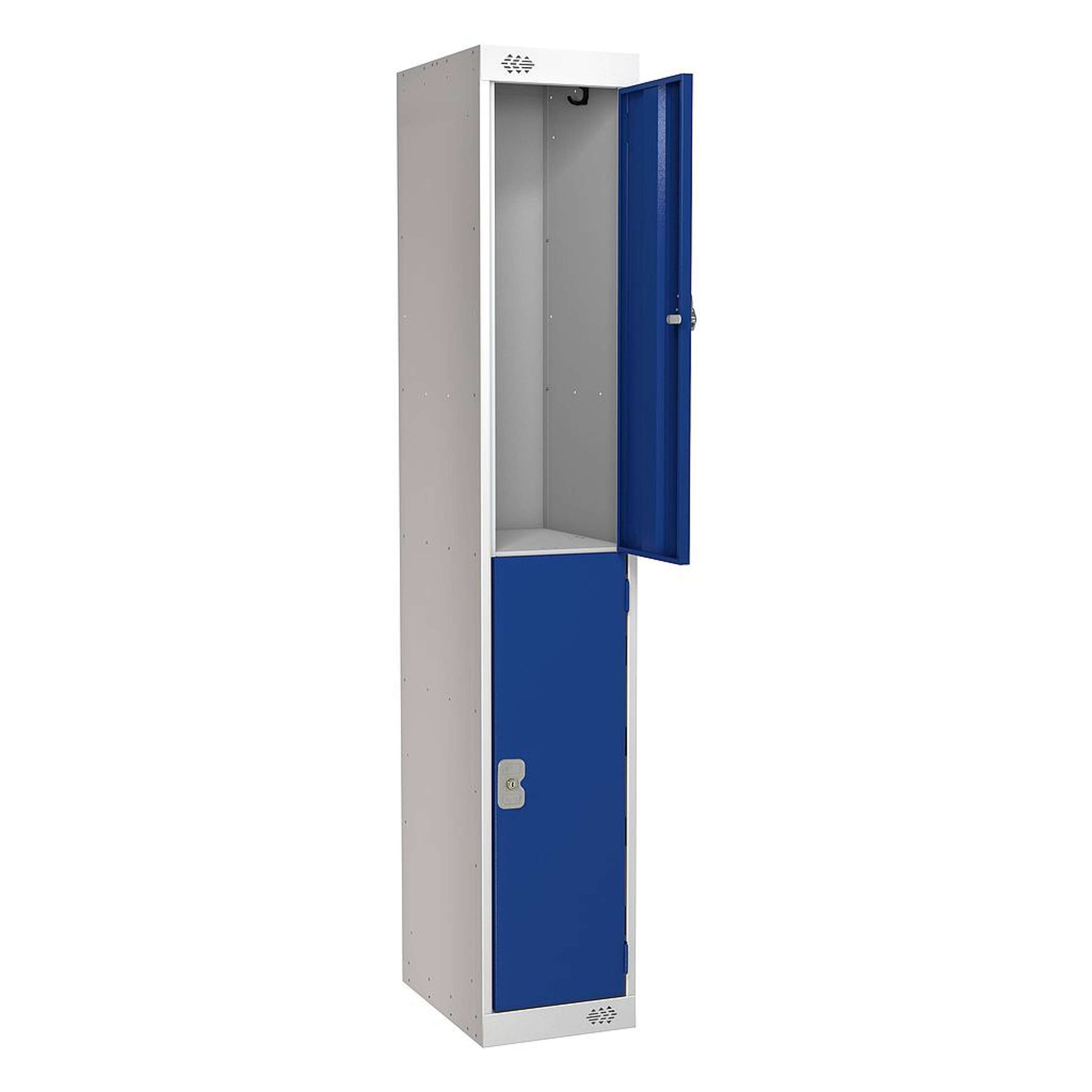 Locker | 2 Door | 450mm Deep | Blue/Grey