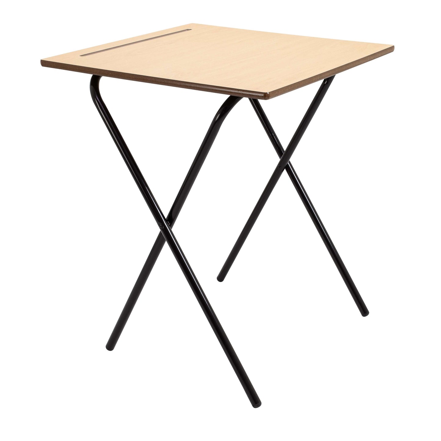 Titan Economy Folding Exam Desk | 2 Pack | Beech/Black