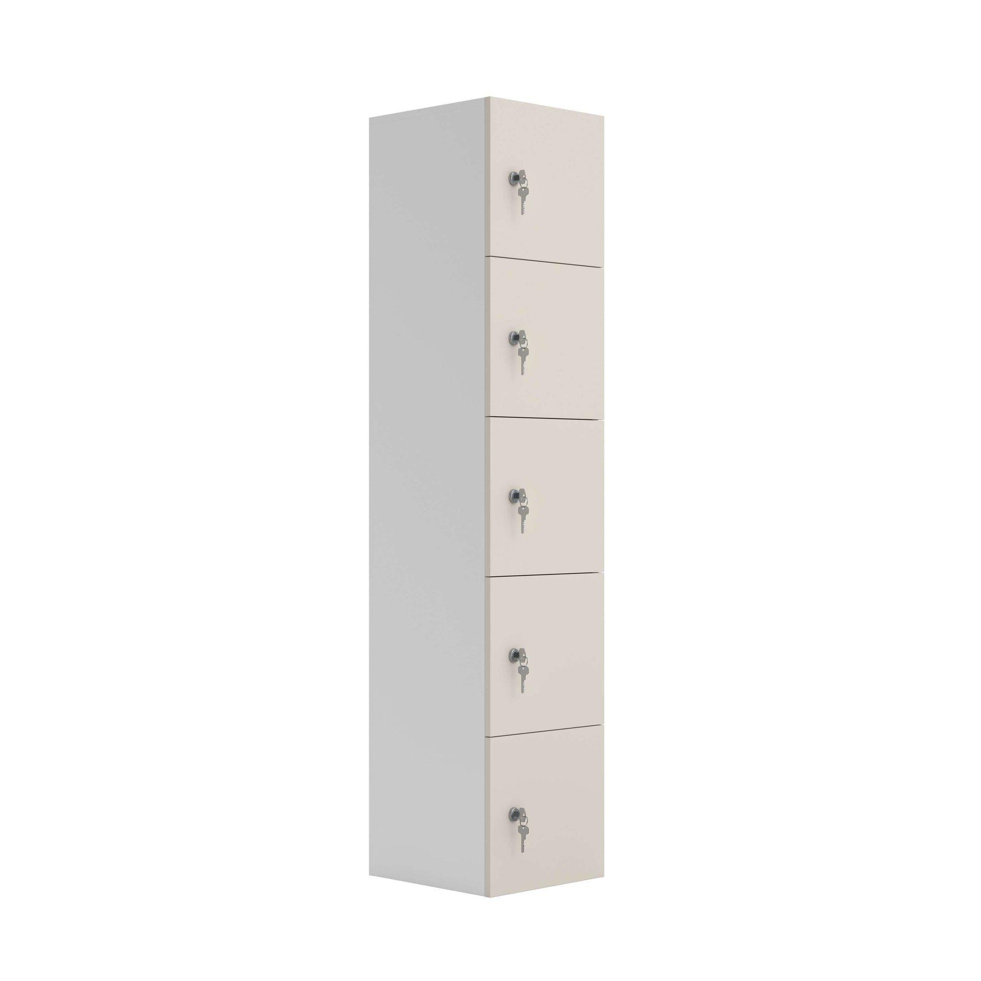 Five Door Unit Complete with Shelf, Coat Hooks, Cam Lock (FSC) | Grey