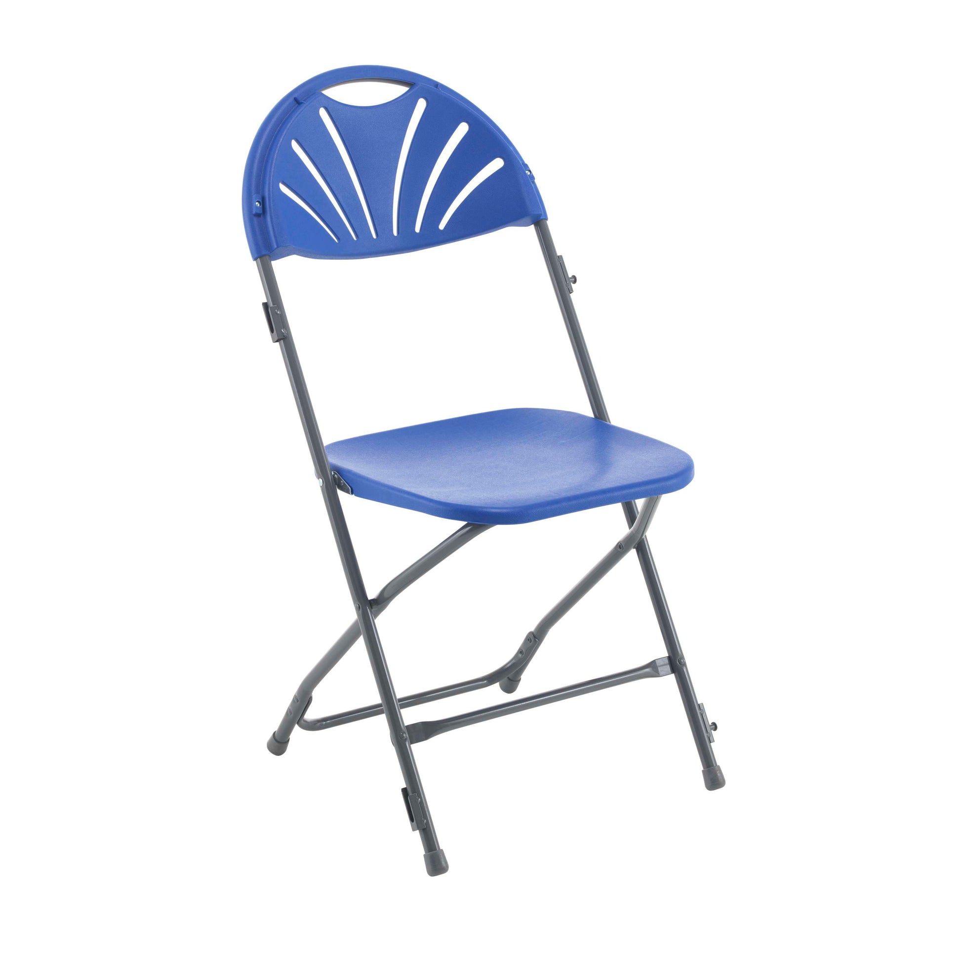 Titan Linking Fan Back Folding Chair | Blue