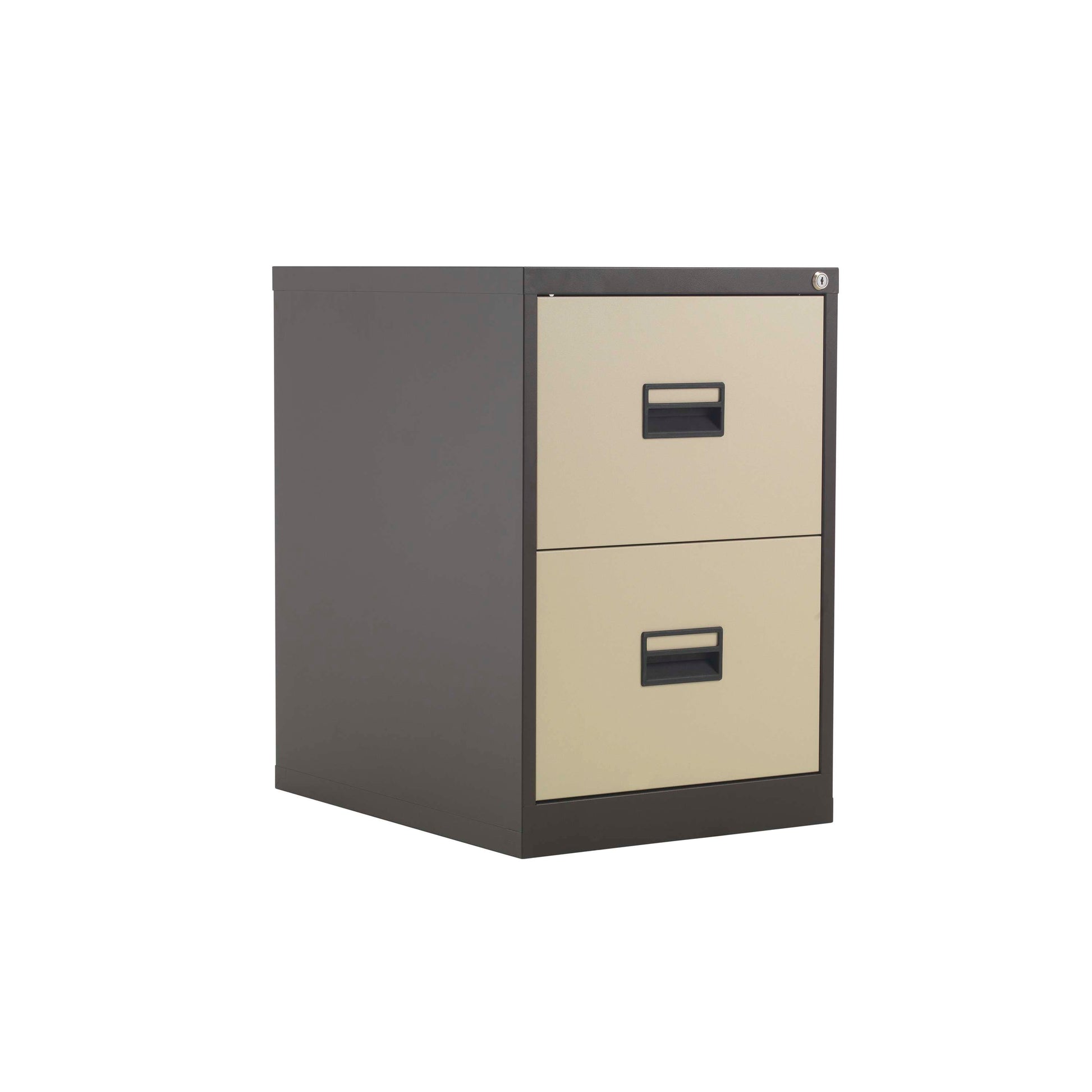 TC Steel 2 Drawer Filing Cabinet | Coffee Cream