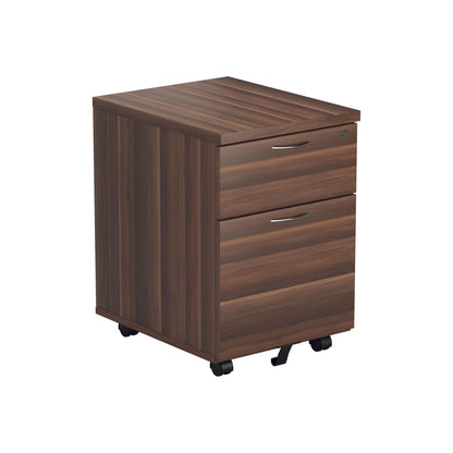 Mobile Pedestal 2 Drawer (FSC) | Dark Walnut