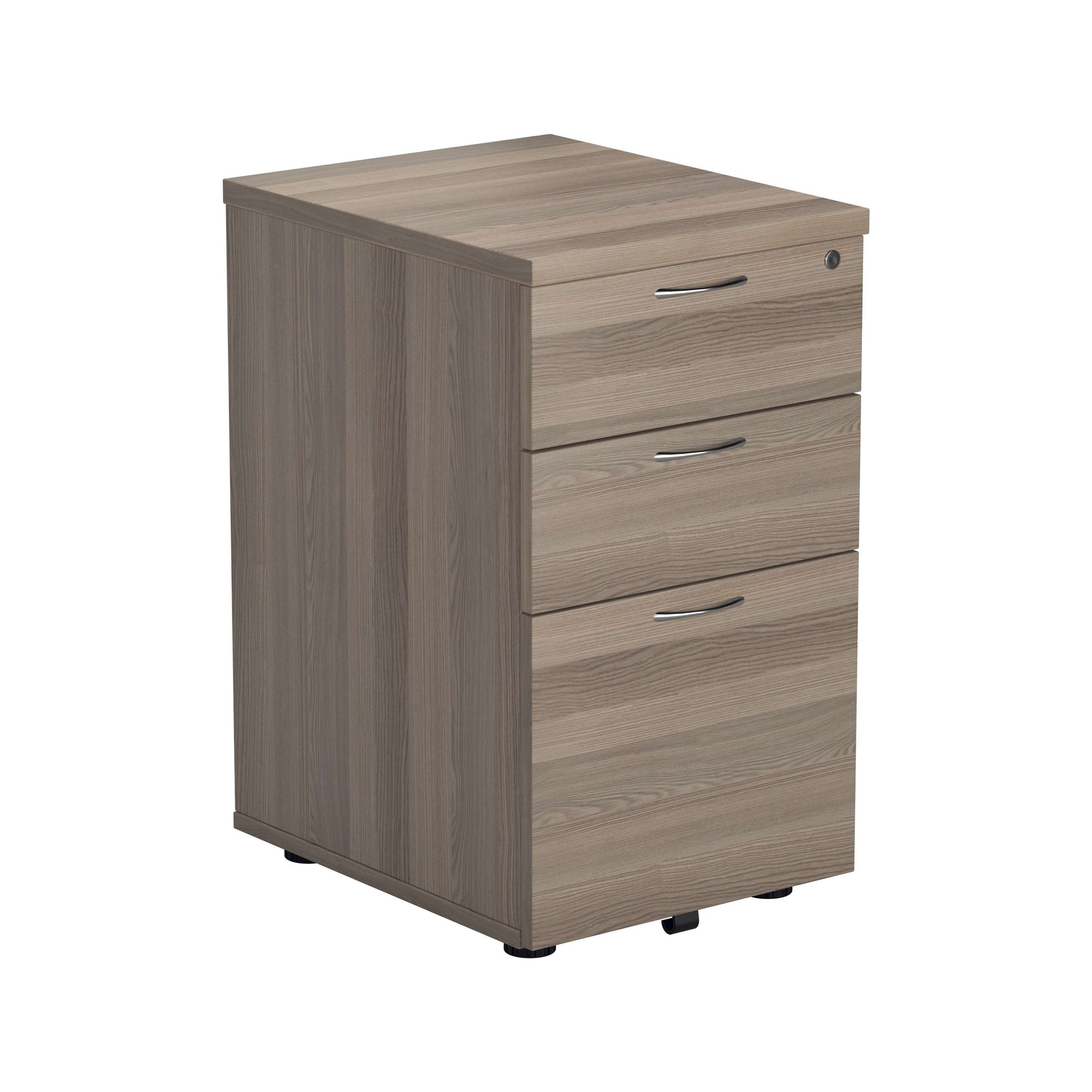 Under Desk Pedestal 3 Drawer (FSC) | Grey Oak