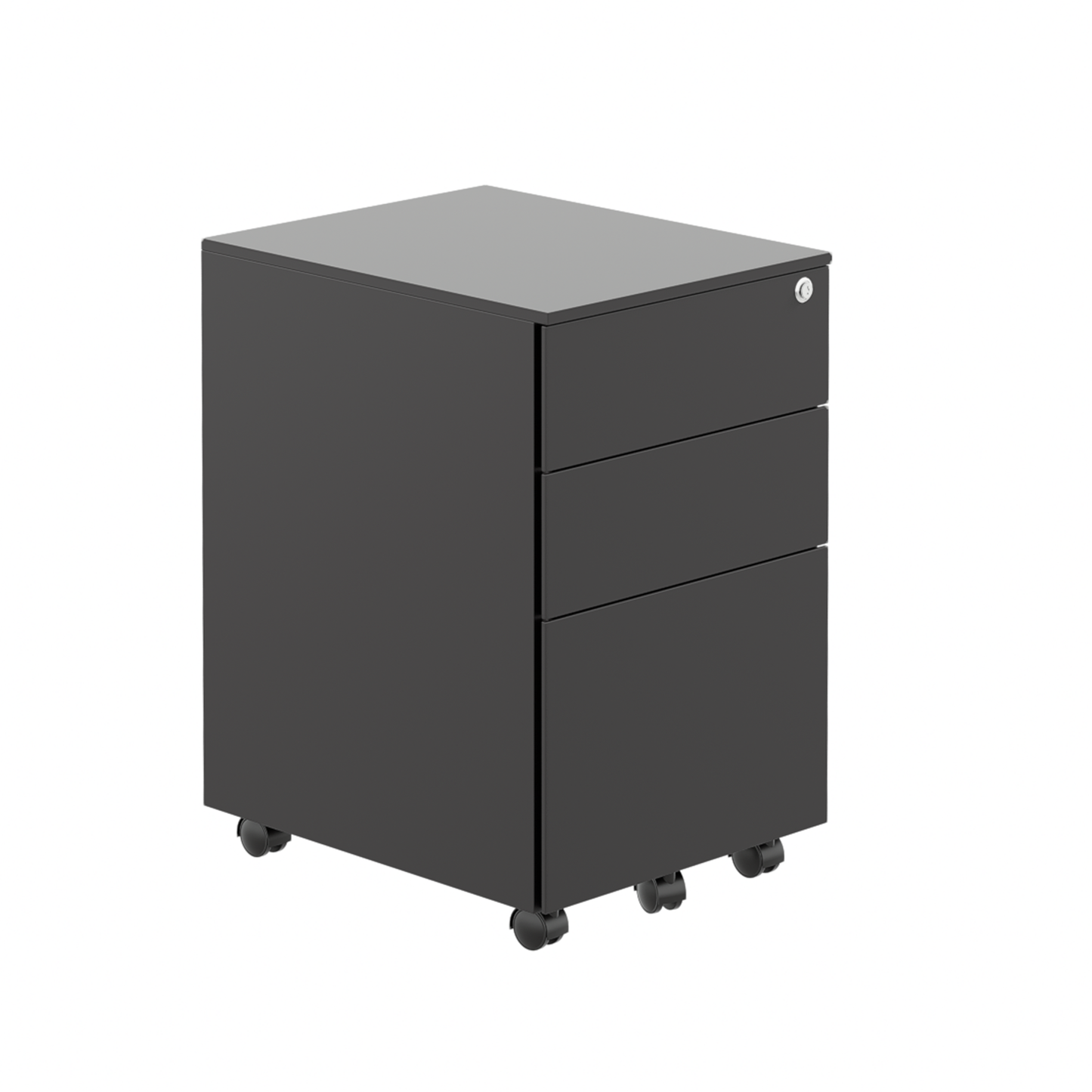 Under Desk Steel Pedestal 3 Drawers | Black