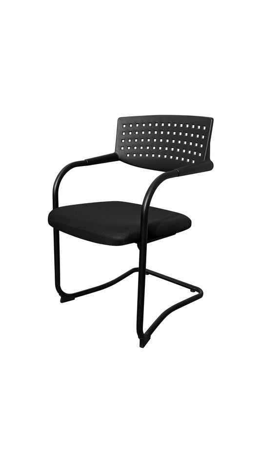VISA Meeting Chair/ Visitor Chair with Matte Black Frame
