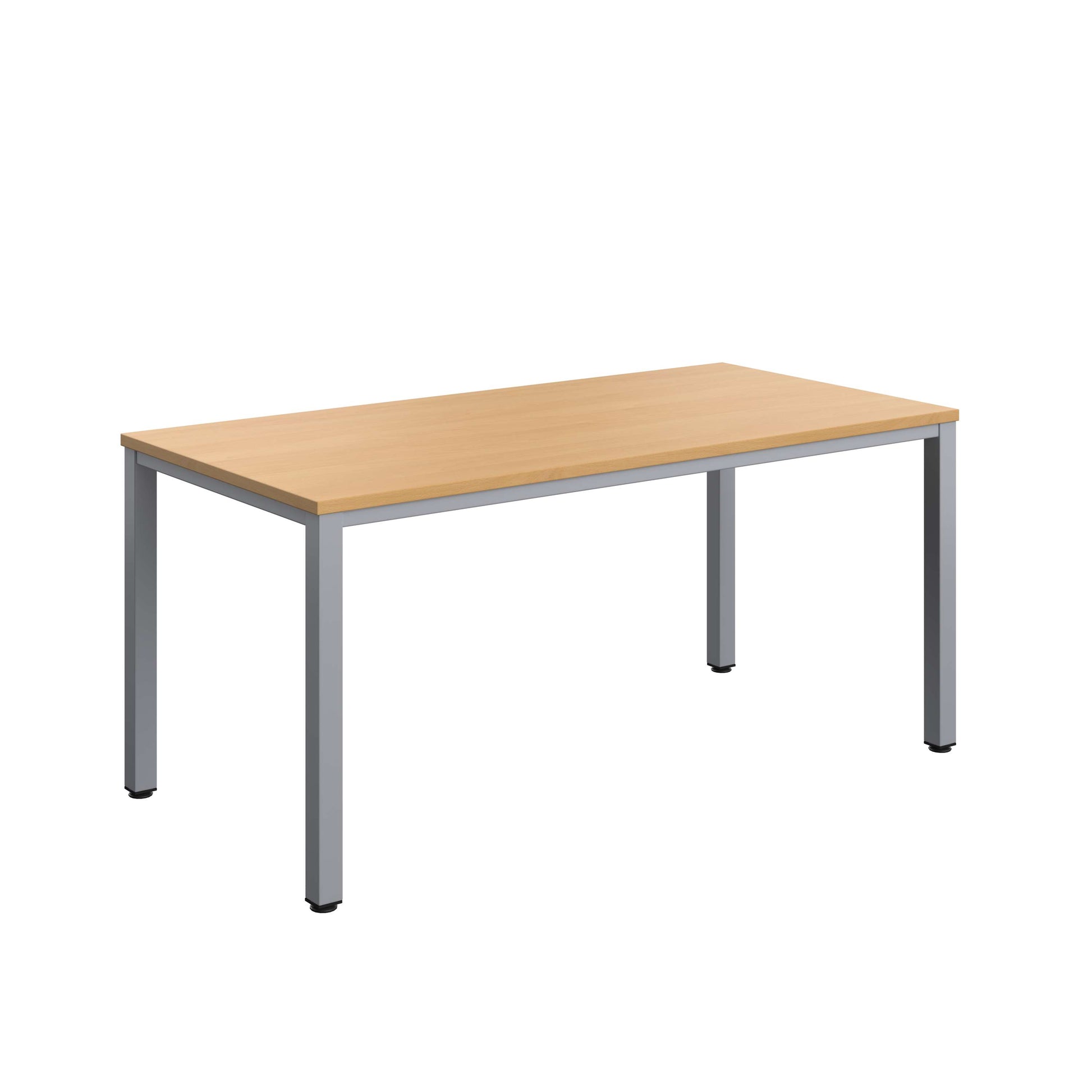 Fraction Infinity Rectangular Meeting Table (FSC) | 1600 X 800 | Ellmau Beech/Silver