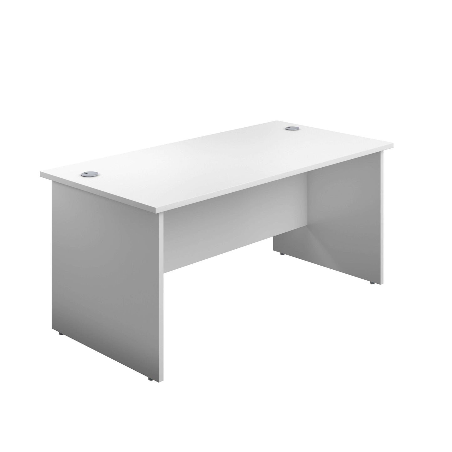 Panel Rectangular Desk: 600mm Deep | 1200X600 | White