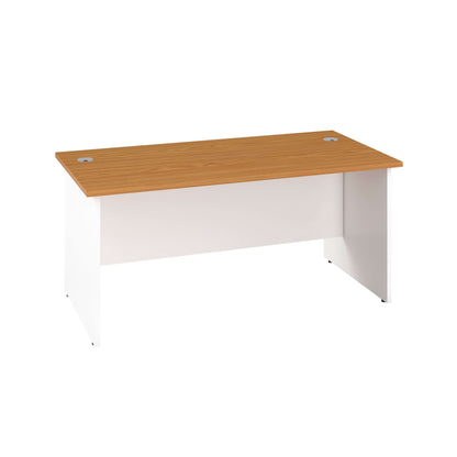 Panel Rectangular Desk: 600mm Deep | 1200X600 | Nova Oak/White