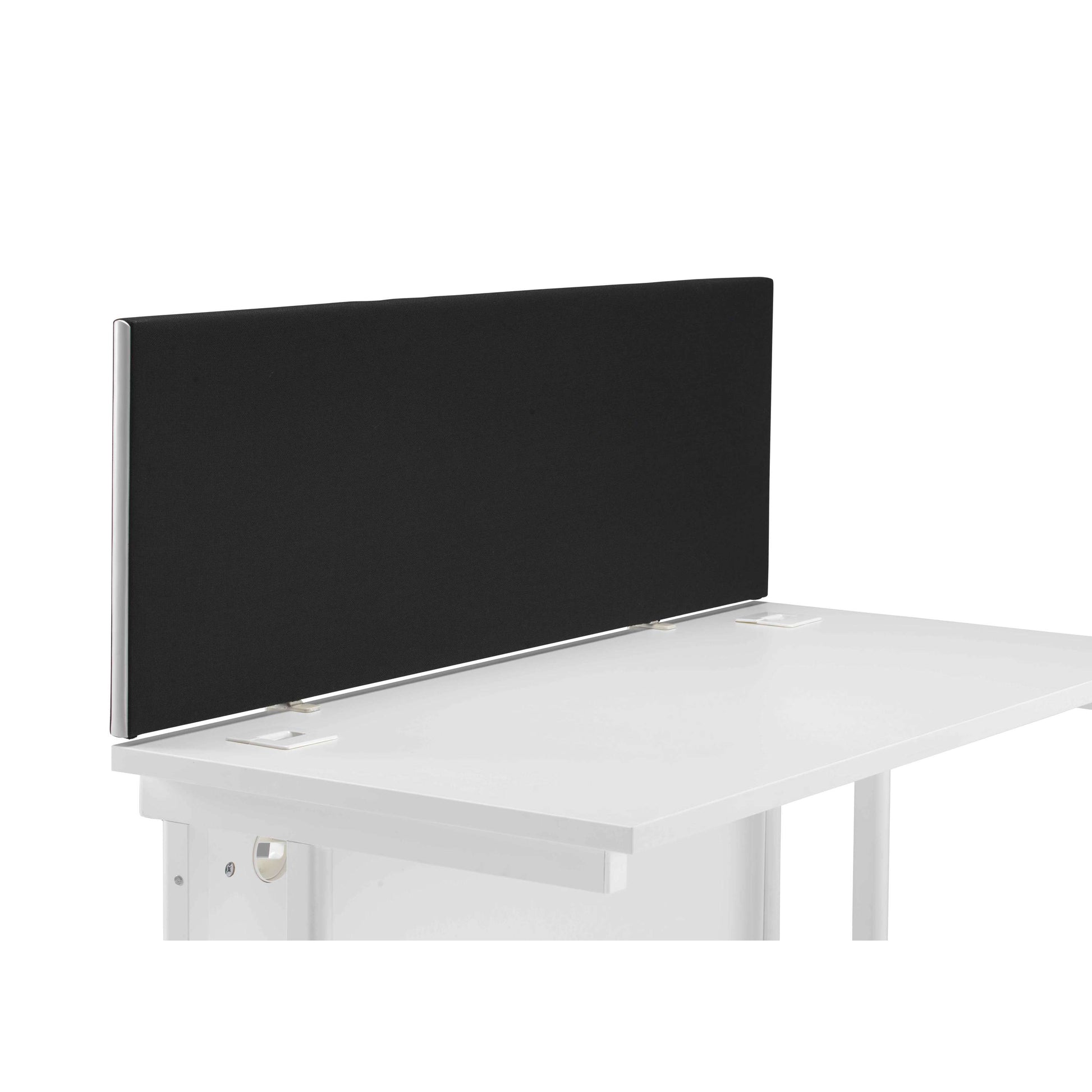 Straight Upholstered Desktop Screen | 1200mm | Black