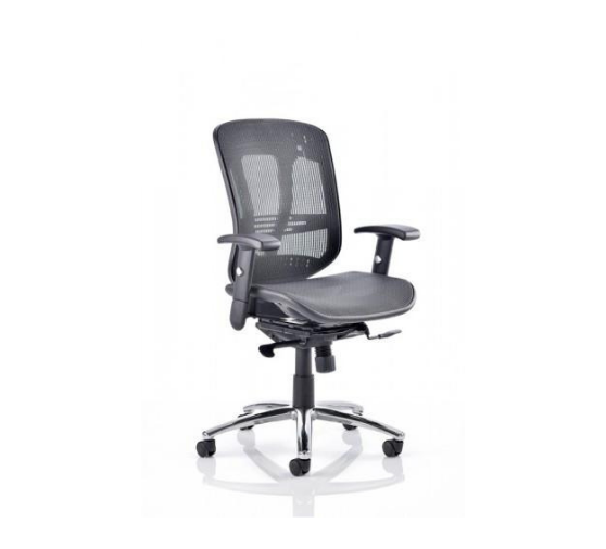 Mirage Mesh Task Chair in Black with Head Rest Option