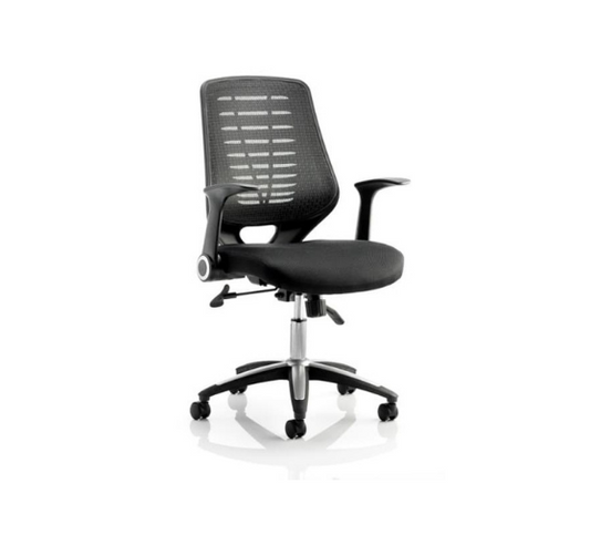 Relay Task Operator Chair With Arms Comes with Leather or Airmesh Option