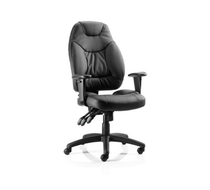 Galaxy Task Operator Chair With  Fabric or Leather Options With Arms