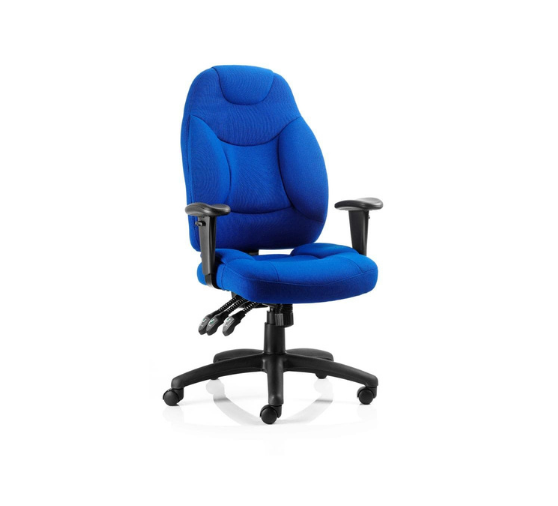 Galaxy Task Operator Chair With  Fabric or Leather Options With Arms