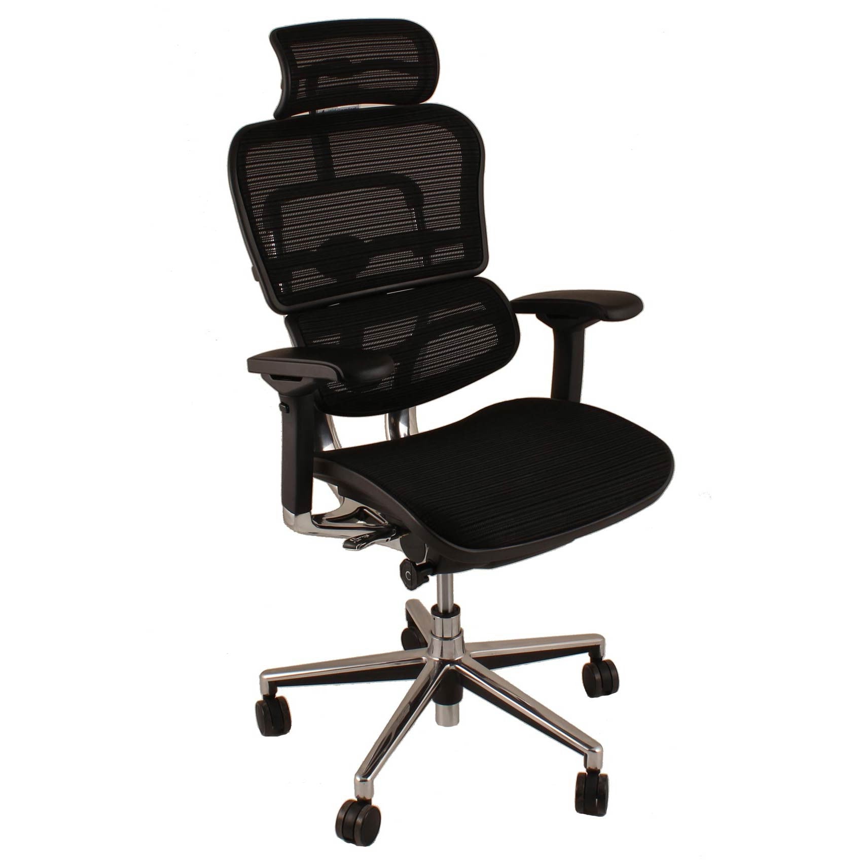 Ergohuman Plus Elite Ergonomic Mesh Chair in Black or Blue