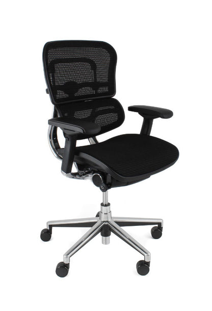 Ergohuman Plus Elite Ergonomic Mesh Chair in Black or Blue